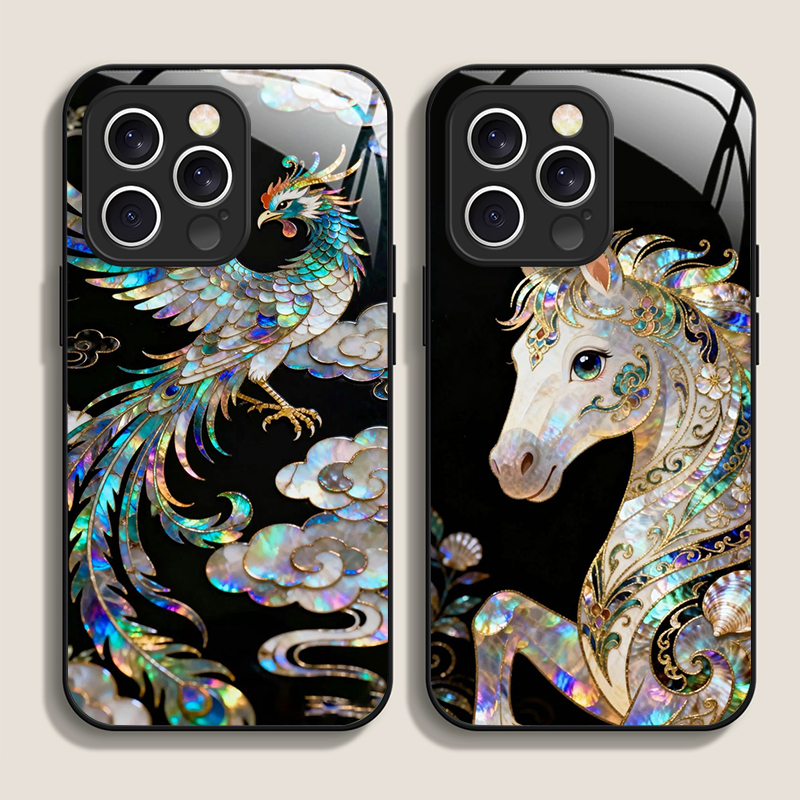 Tempered Glass Screen - Coque de téléphone élégante en verre