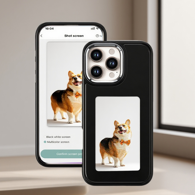 Phone Accessories Display - Coque de téléphone avec écran e-ink