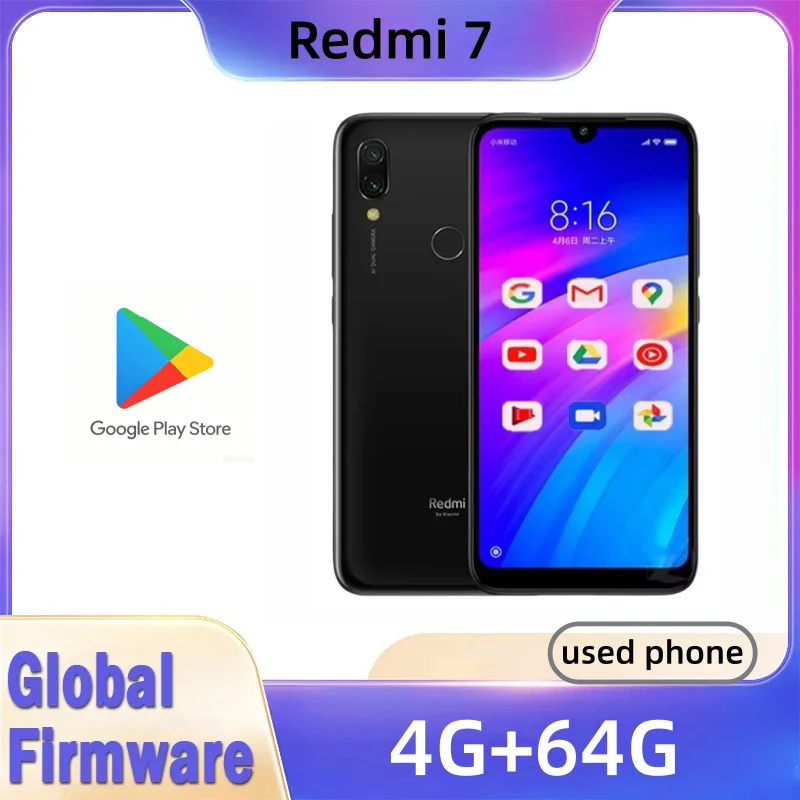 Phone Accessories Display - Téléphone portable Xiaomi Redmi 7 avec
