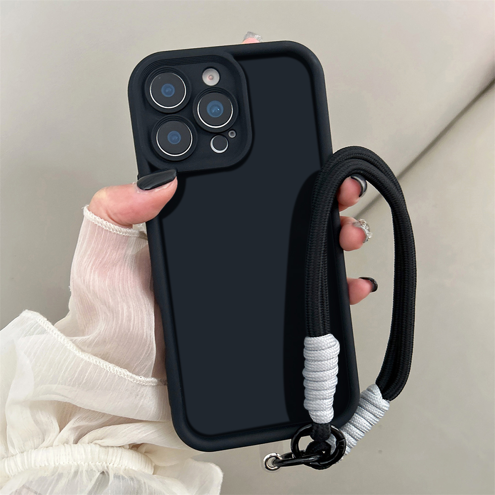 Phone Accessories Aesthetic - Coque de téléphone noire esthétique minimaliste