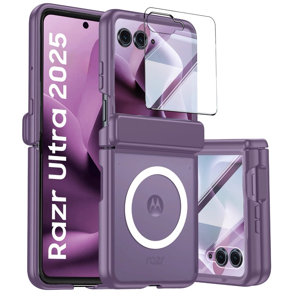 Tempered Glass Screen - Coque de téléphone magnétique Magsafe avec