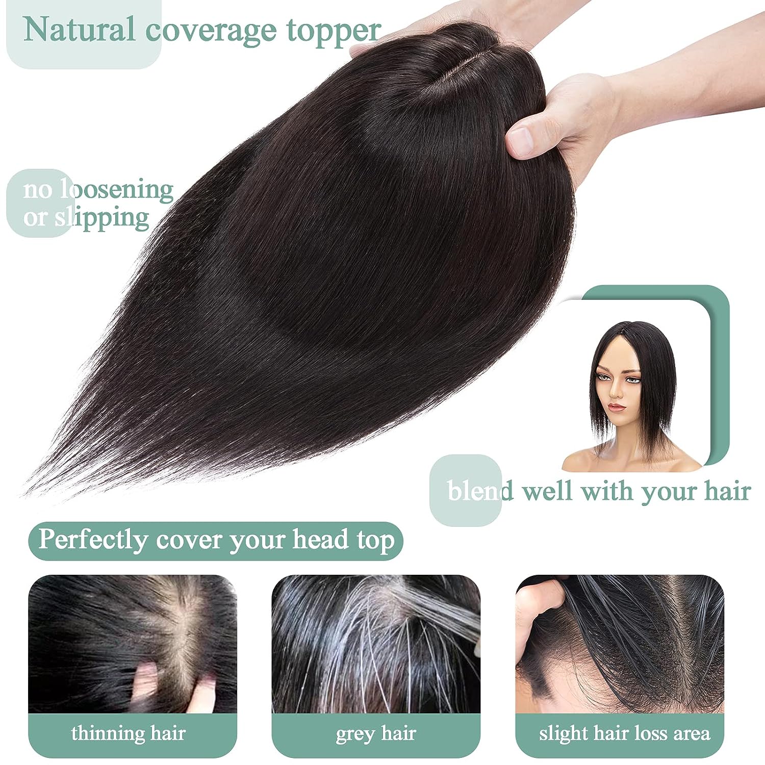 Femmes Topper cheveux humains  - Phone Accessories On Top avis et prix