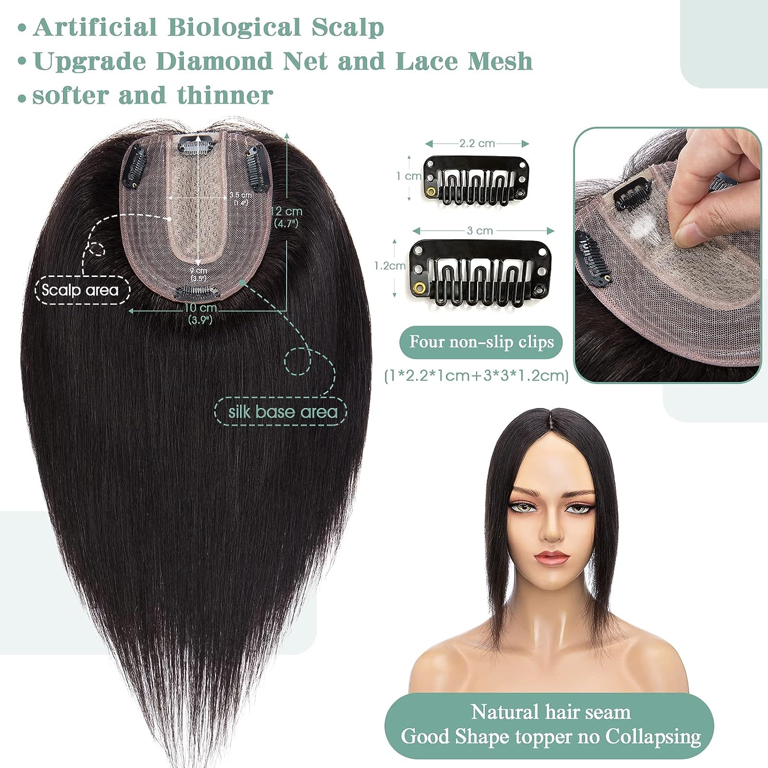Femmes Topper cheveux humains  - Phone Accessories On Top avis et prix
