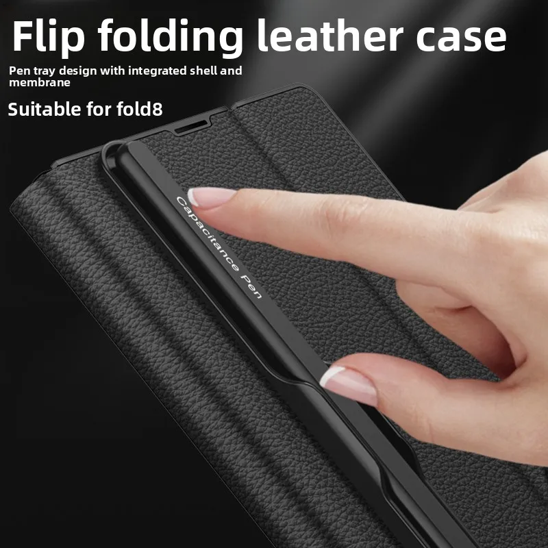 Étui en cuir de luxe avec supp - Tempered Glass Screen avis et prix