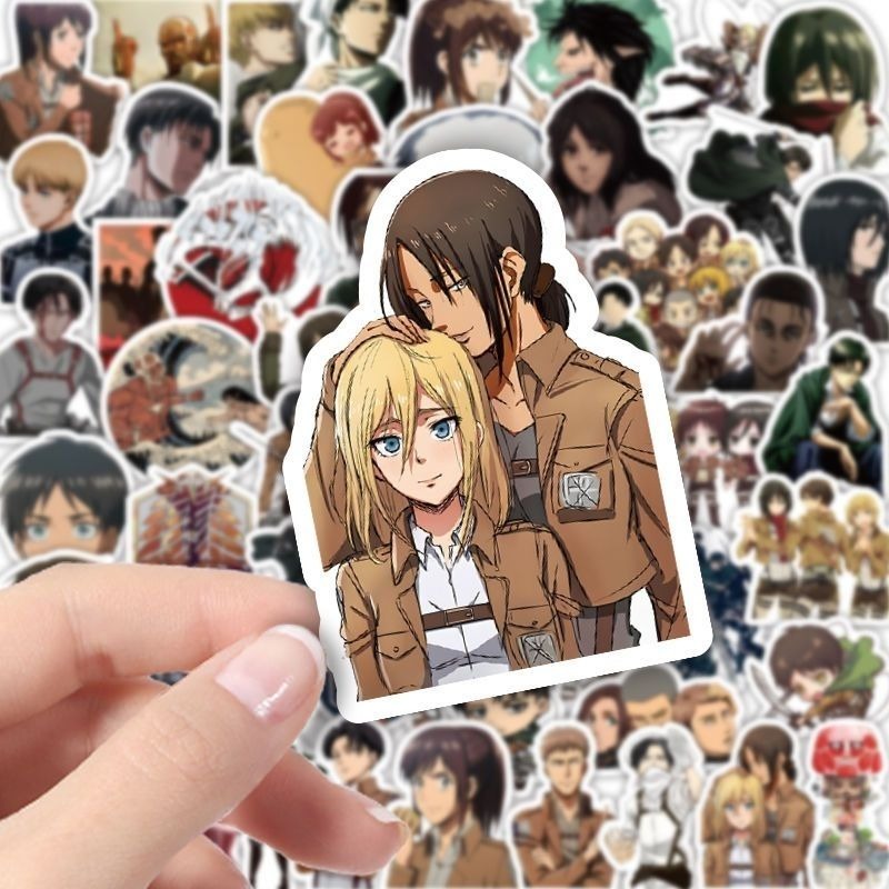 60 autocollants anime Attack o - Phone Accessories Aesthetic avis et prix