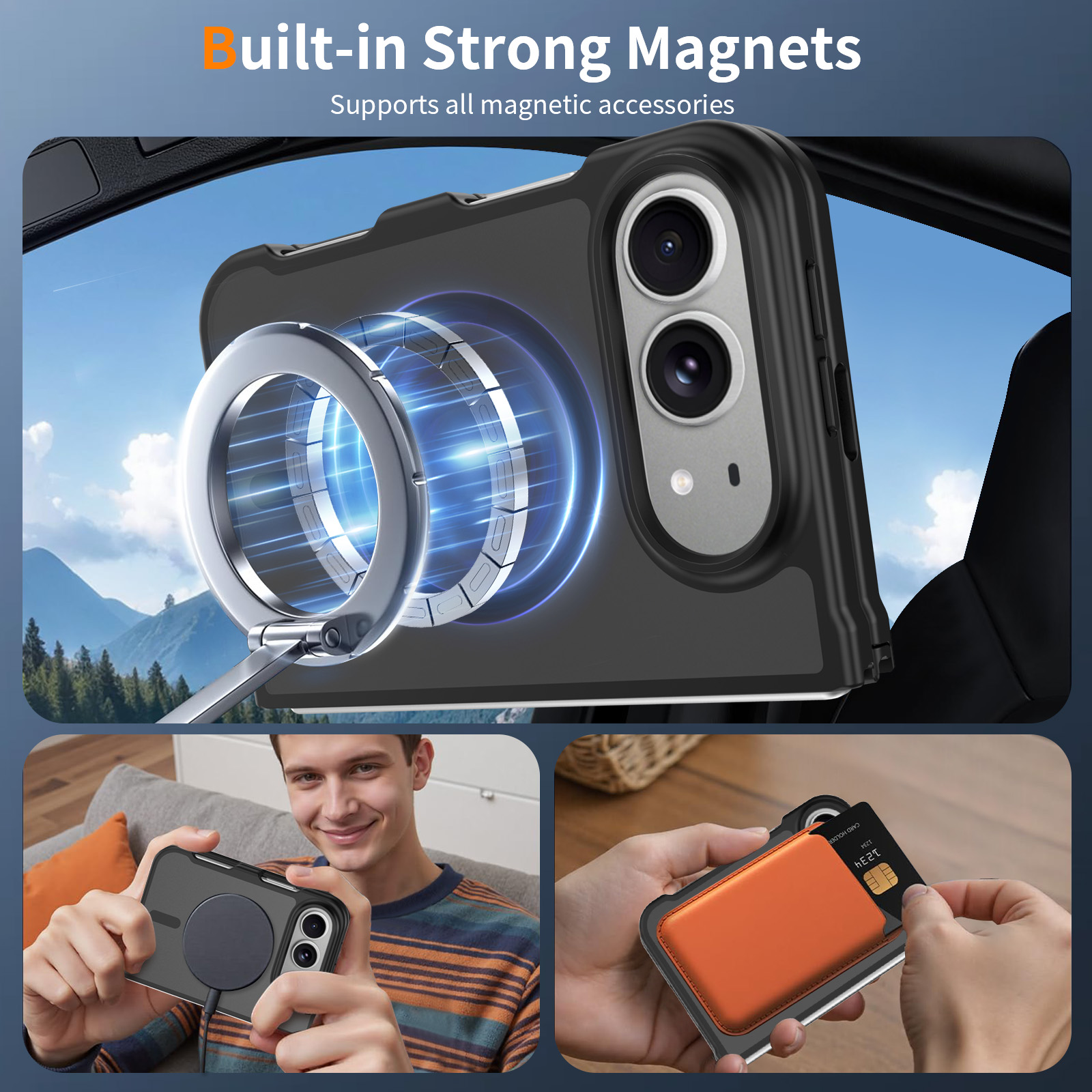 Étui de téléphone magnétique u - Phone Accessories Display avis et prix