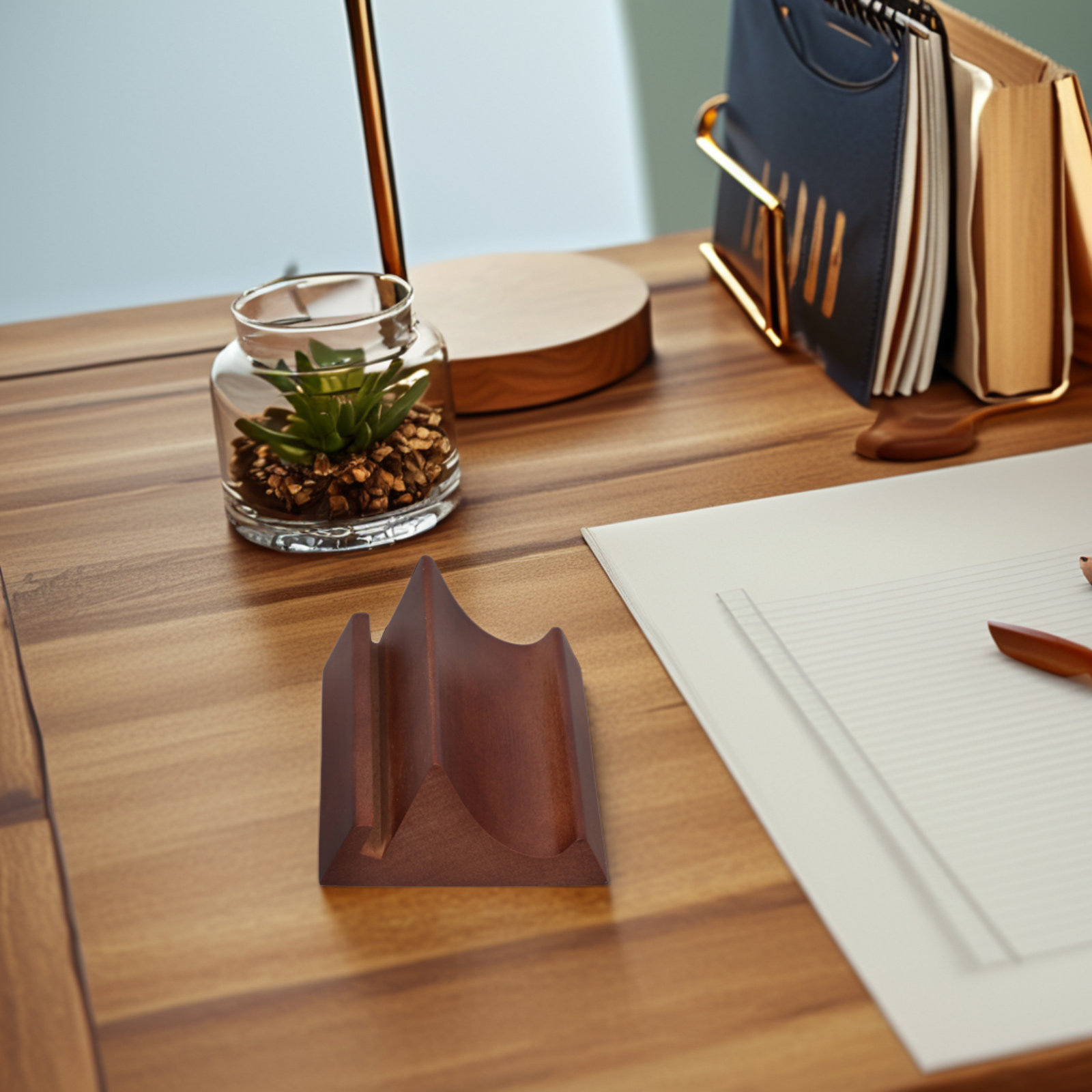 Support de bureau en bois à do - Phone Accessories Organizer avis et prix